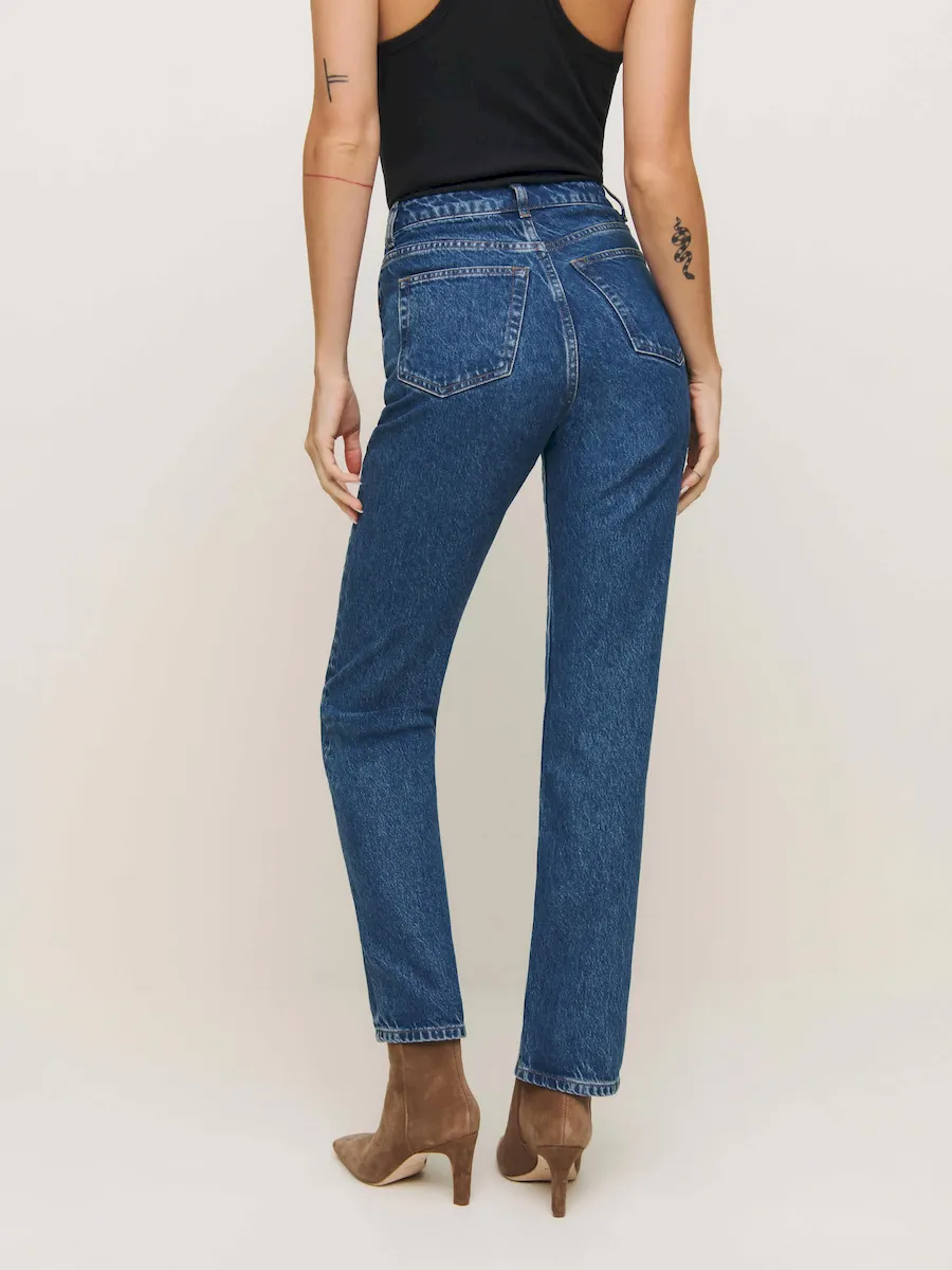 Cynthia High Rise Straight Jeans - Image 3