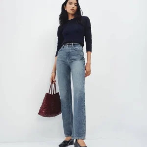 Cynthia High Rise Straight Cropped Jeans
