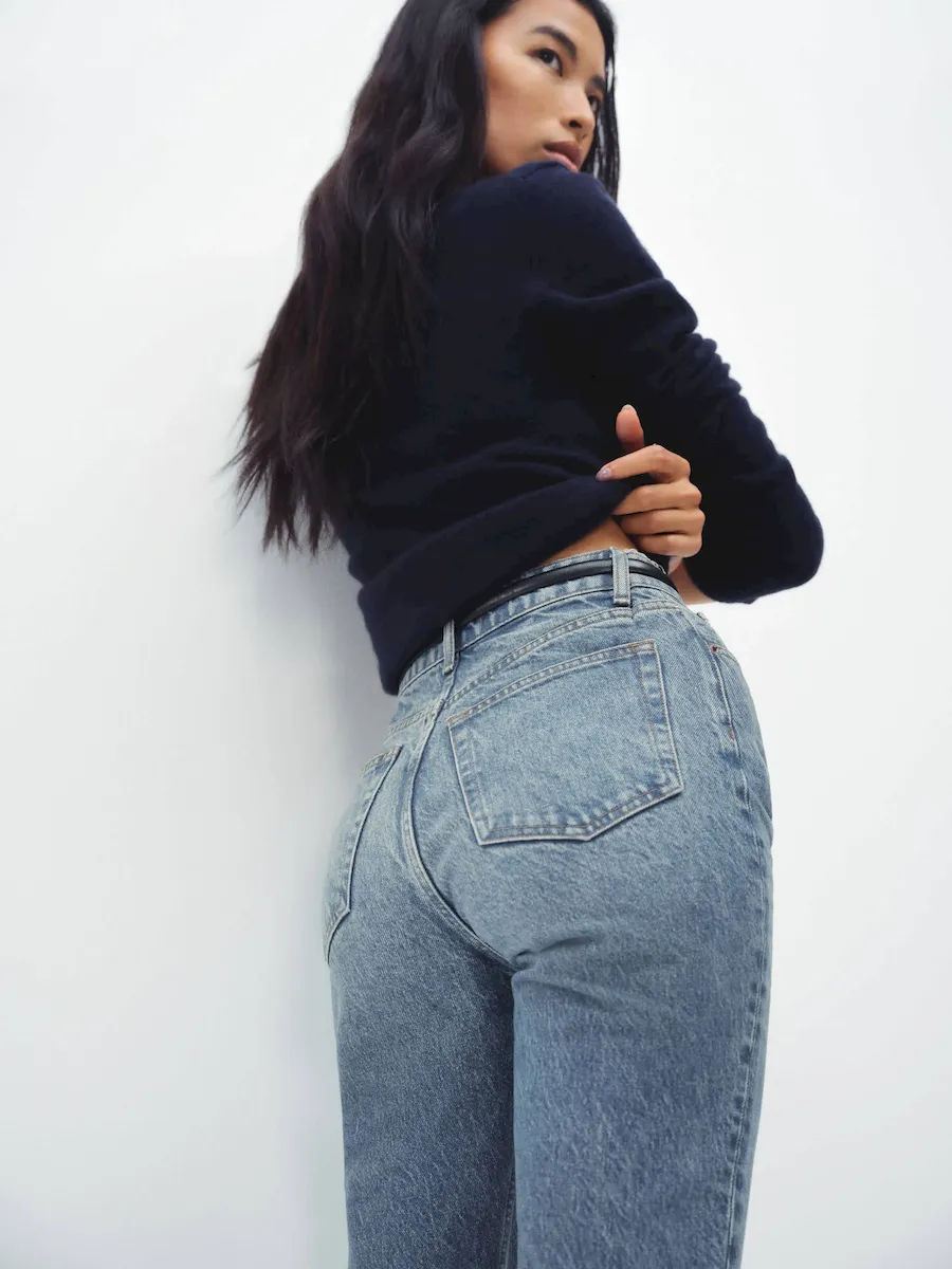 Cynthia High Rise Straight Cropped Jeans - Image 2