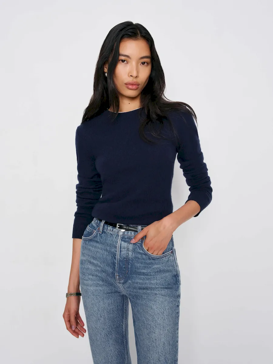 Cynthia High Rise Straight Cropped Jeans - Image 3