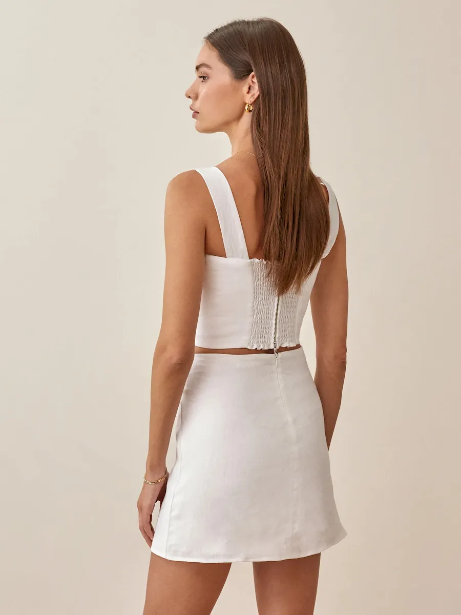 Veranda Linen Skirt - Image 3