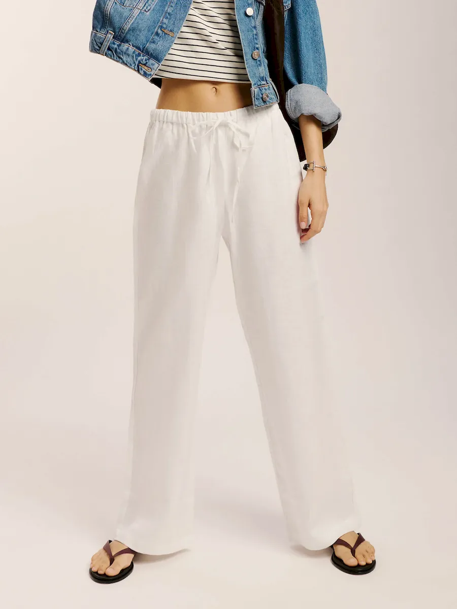 Petites Olina Linen Pant - Image 2