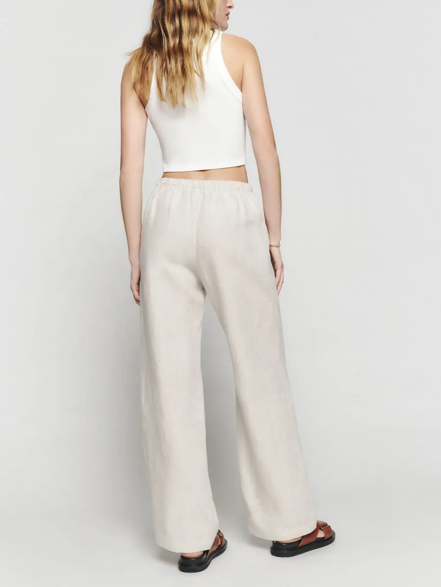 Petites Olina Linen Pant - Image 3