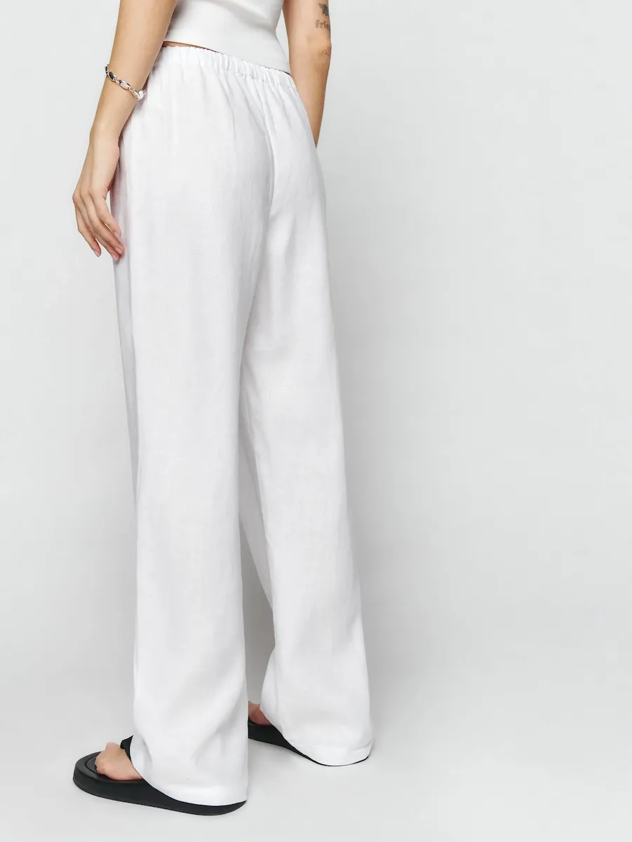 Petites Olina Linen Pant - Image 3