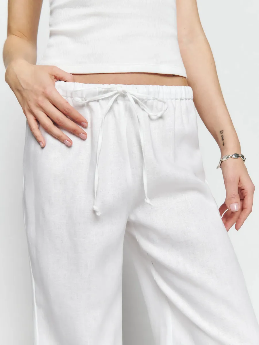 Petites Olina Linen Pant - Image 6