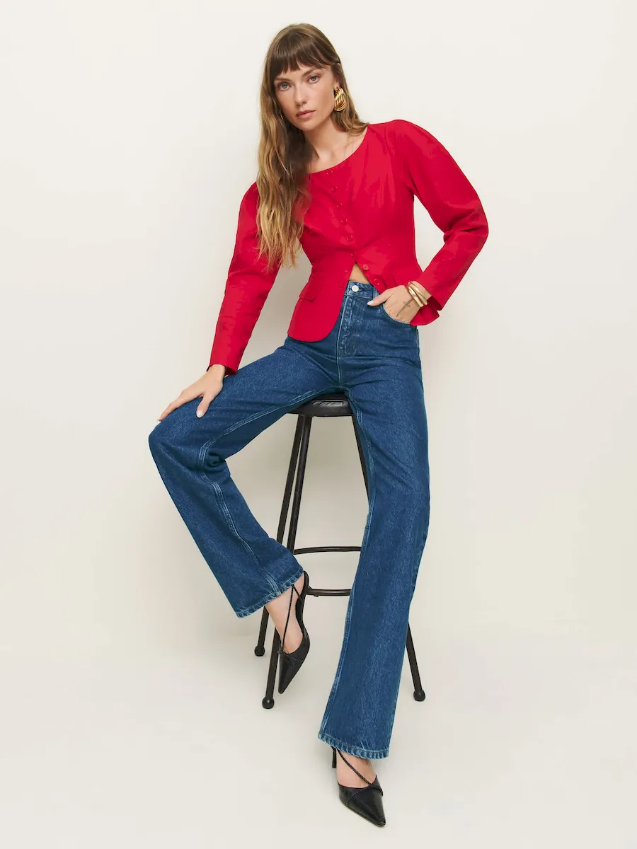 Wilder High Rise Wide Leg Jeans - Image 4
