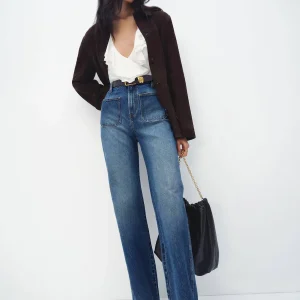 Alyssa High Rise Wide Leg Long Jeans