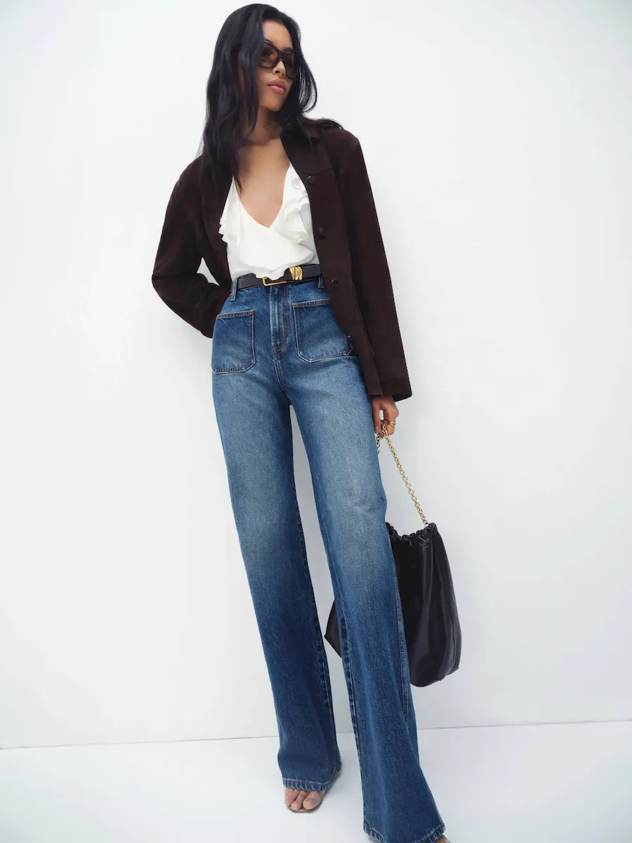 Alyssa High Rise Wide Leg Long Jeans