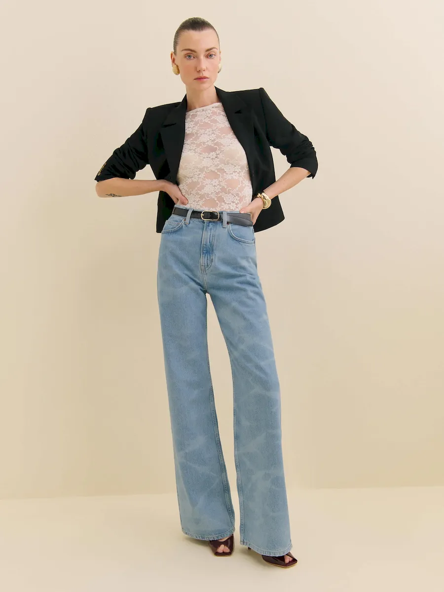 Cary High Rise Slouchy Wide Leg Jeans - Image 2