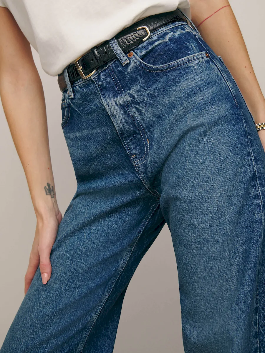 Cary High Rise Slouchy Wide Leg Jeans - Image 3