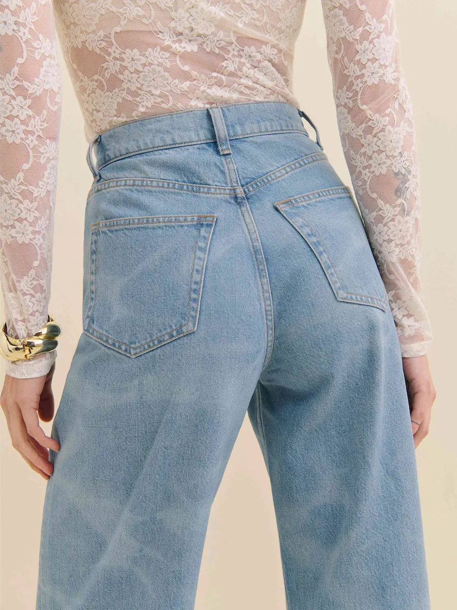 Cary High Rise Slouchy Wide Leg Jeans - Image 3