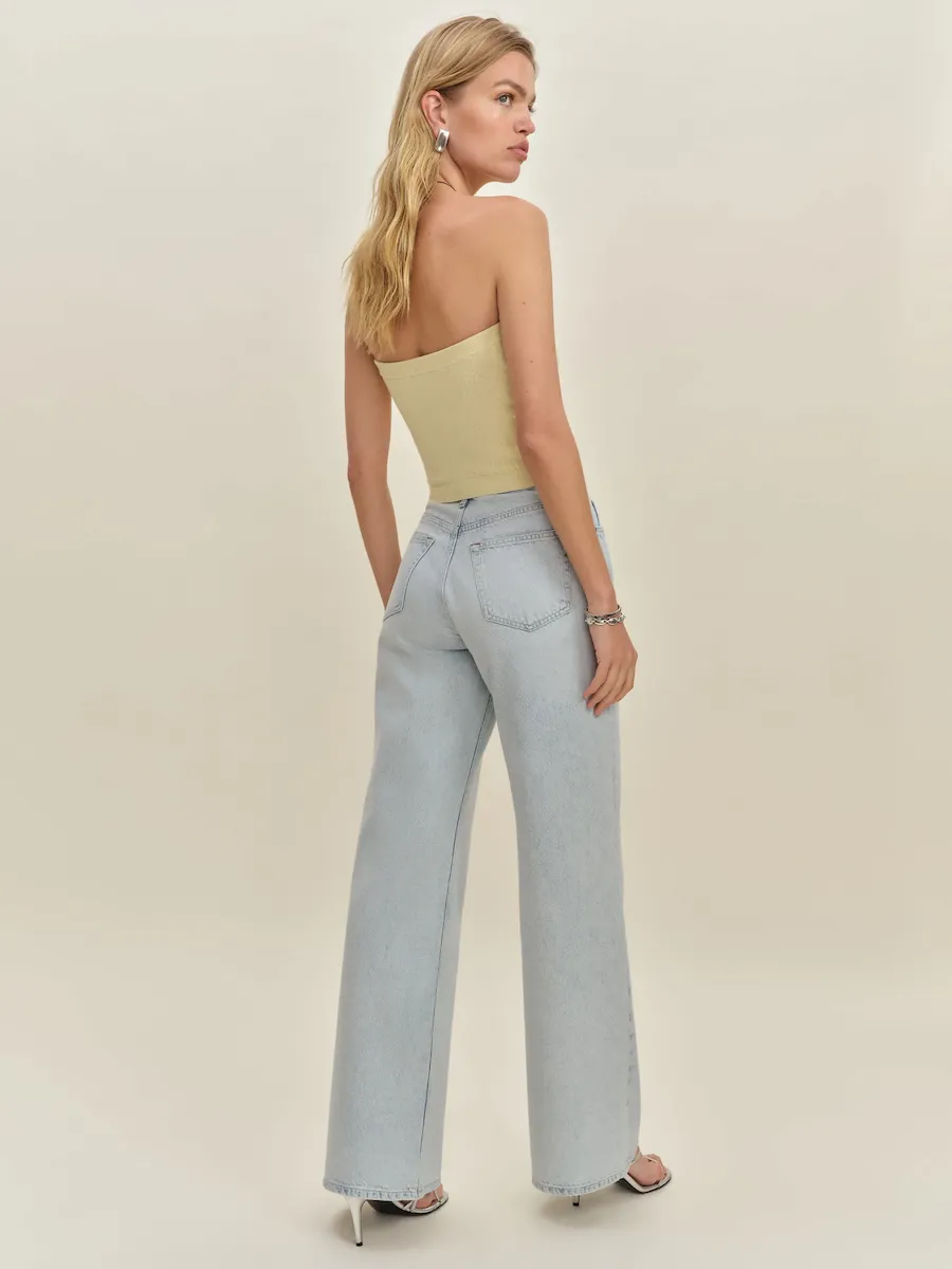 Cary High Rise Slouchy Wide Leg Jeans - Image 3