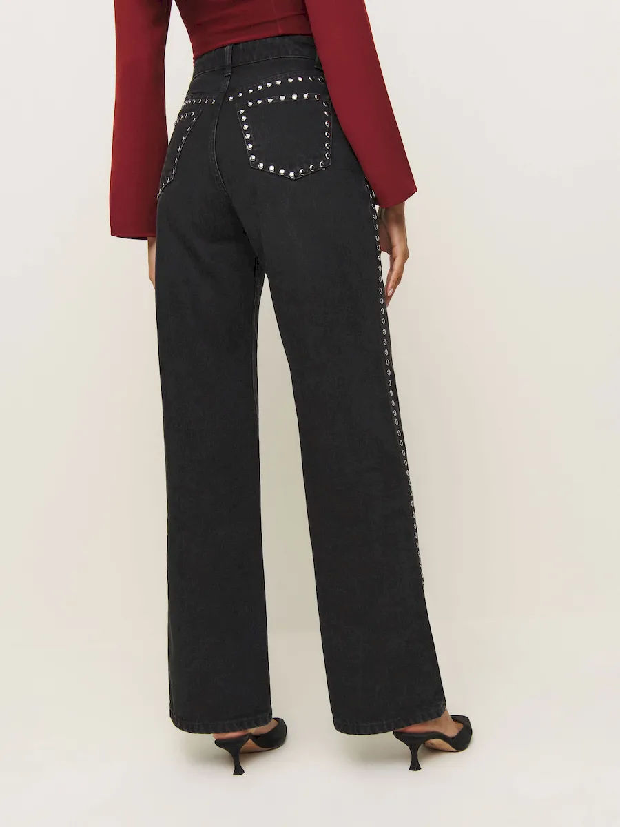 Cary High Rise Slouchy Wide Leg Jeans - Image 3