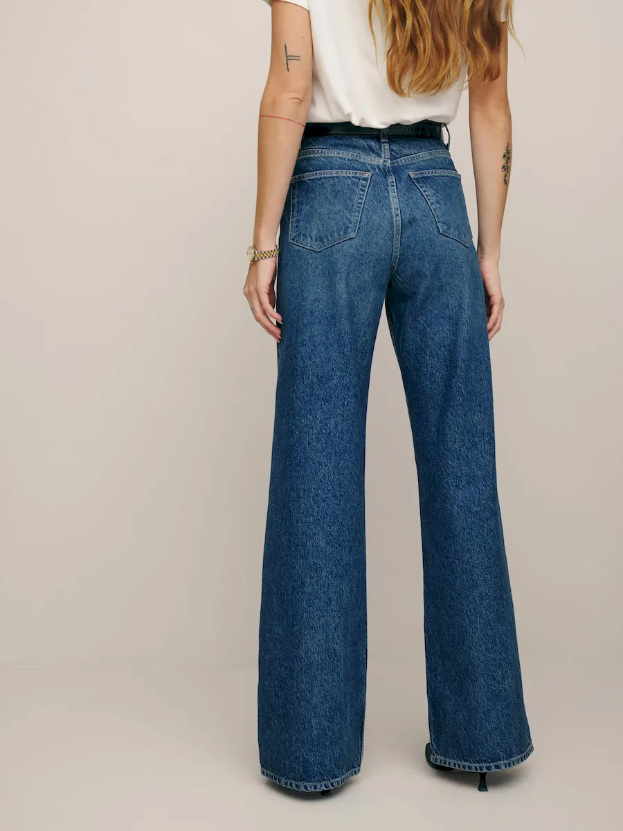 Cary High Rise Slouchy Wide Leg Jeans - Image 4
