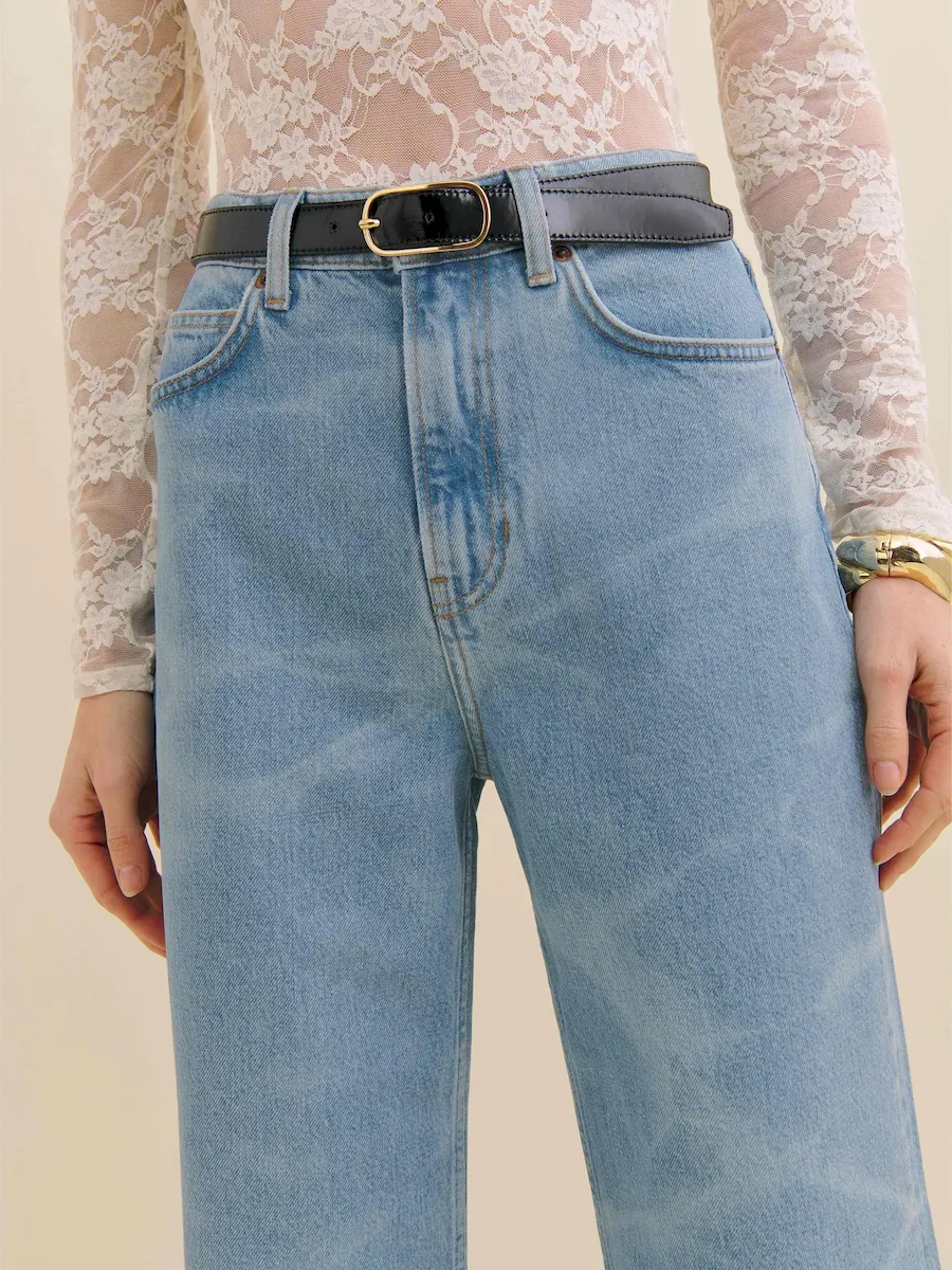 Cary High Rise Slouchy Wide Leg Jeans - Image 4