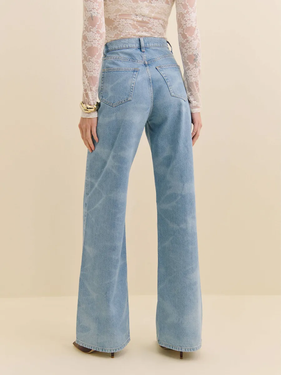 Cary High Rise Slouchy Wide Leg Jeans - Image 6