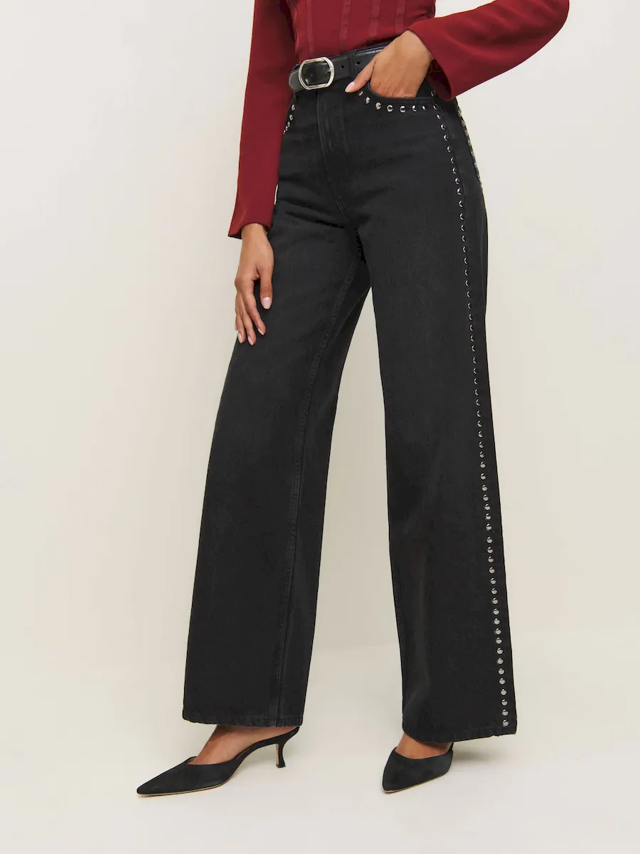 Cary High Rise Slouchy Wide Leg Jeans - Image 6