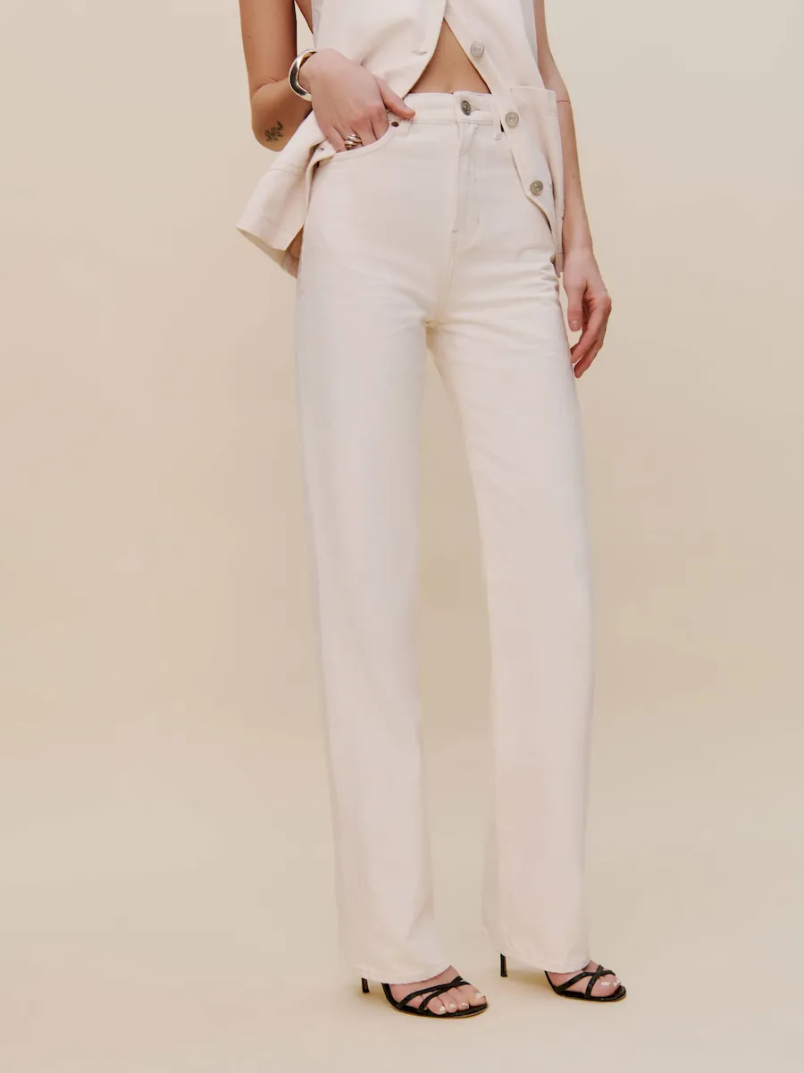 Wilder High Rise Wide Leg Cropped Jeans - Image 2