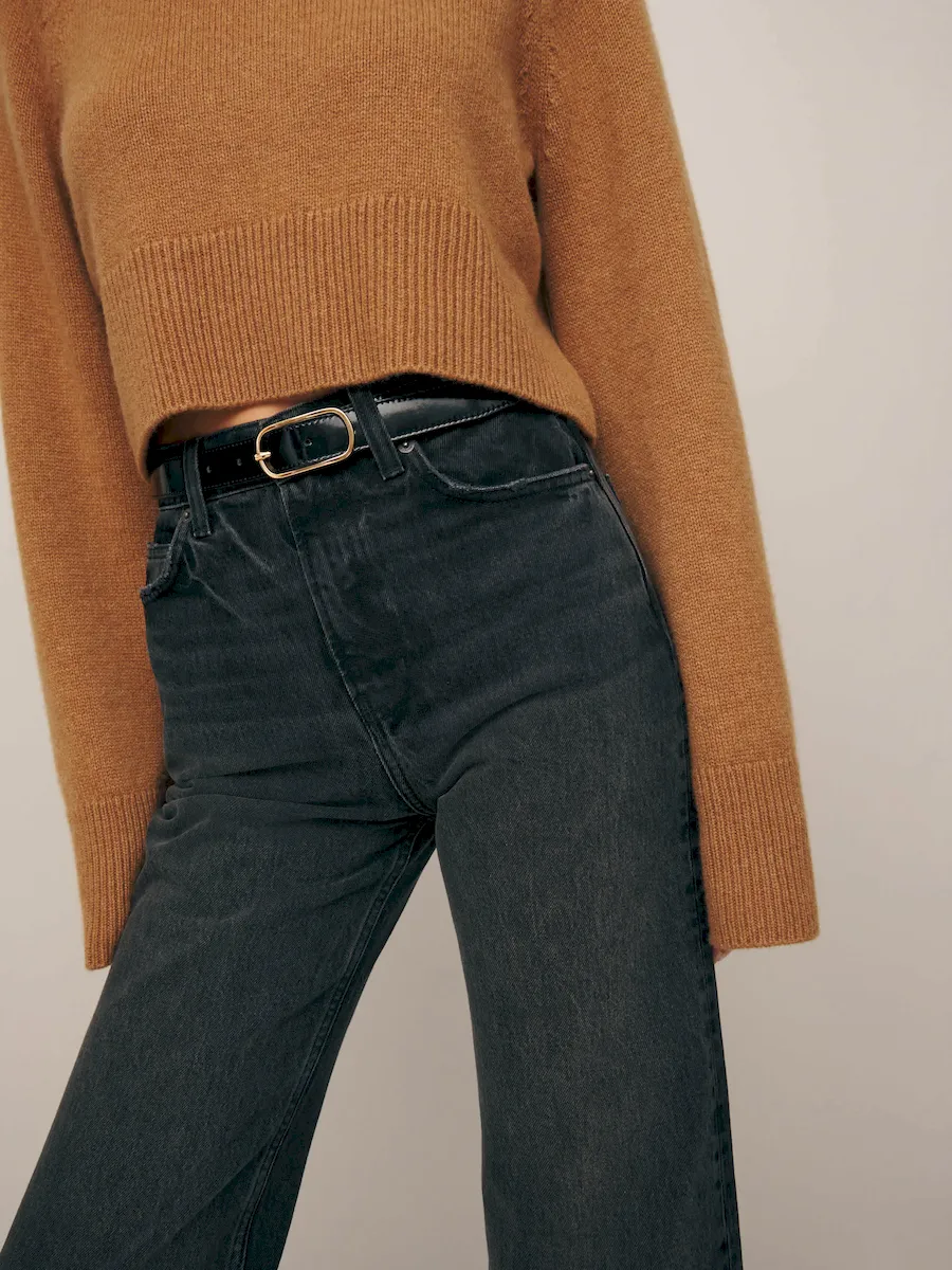 Wilder High Rise Wide Leg Cropped Jeans - Image 3