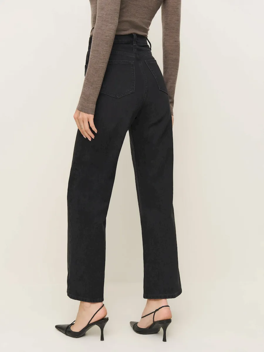 Wilder High Rise Wide Leg Cropped Jeans - Image 4