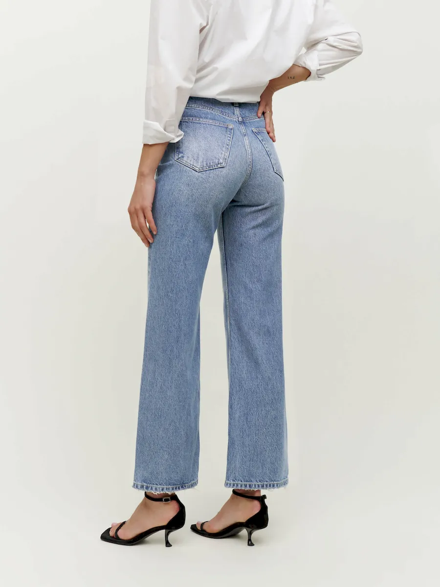 Wilder High Rise Wide Leg Cropped Jeans - Image 8