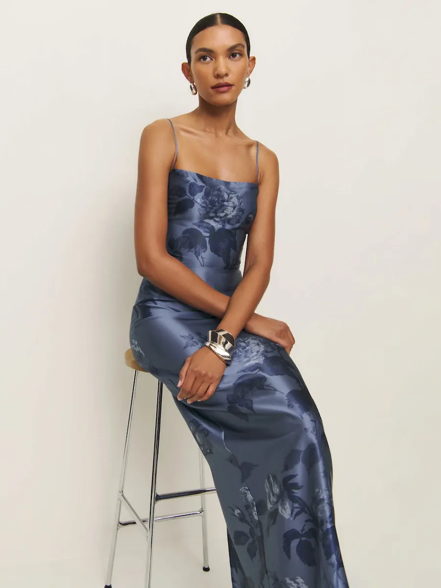 Petites Frankie Silk Dress - Image 3