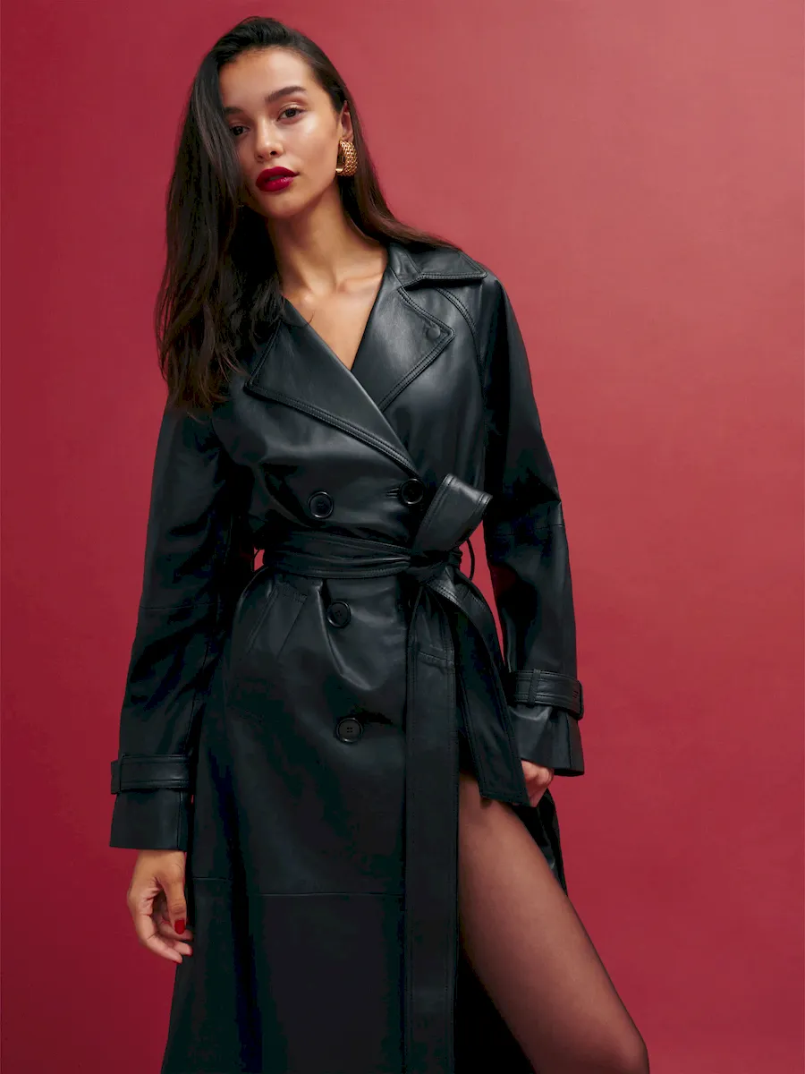Veda Ashland Leather Trench - Image 2