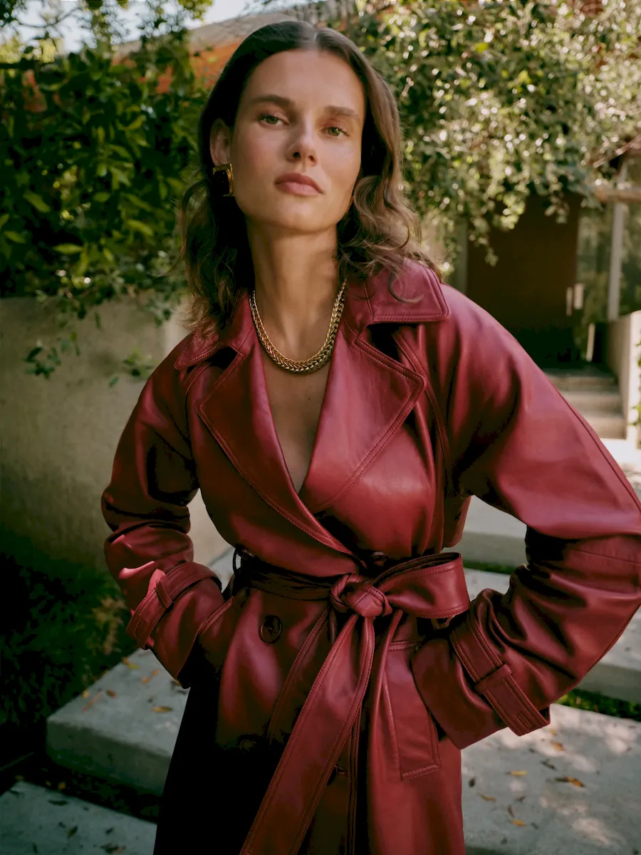 Veda Ashland Leather Trench - Image 2