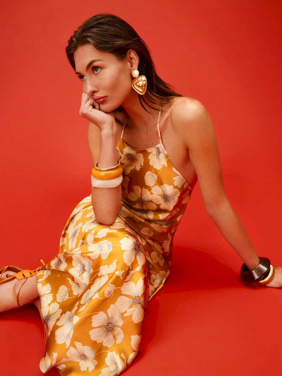 Jeany Silk Dress - Image 2