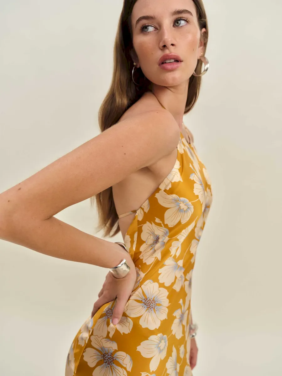 Jeany Silk Dress - Image 3