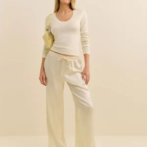Petites Olina Silk Pant