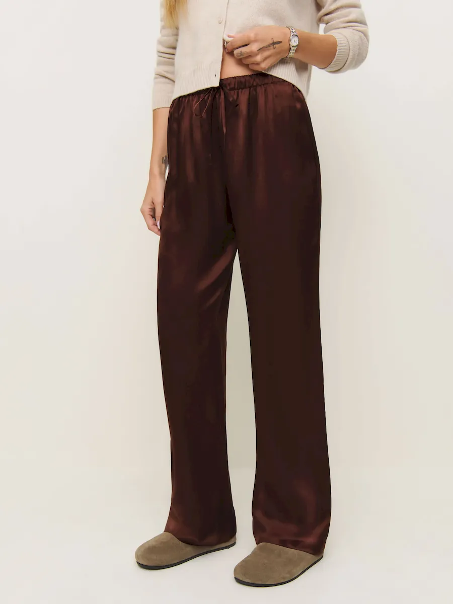 Petites Olina Silk Pant - Image 2