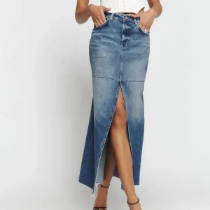 Tazz Maxi Denim Skirt