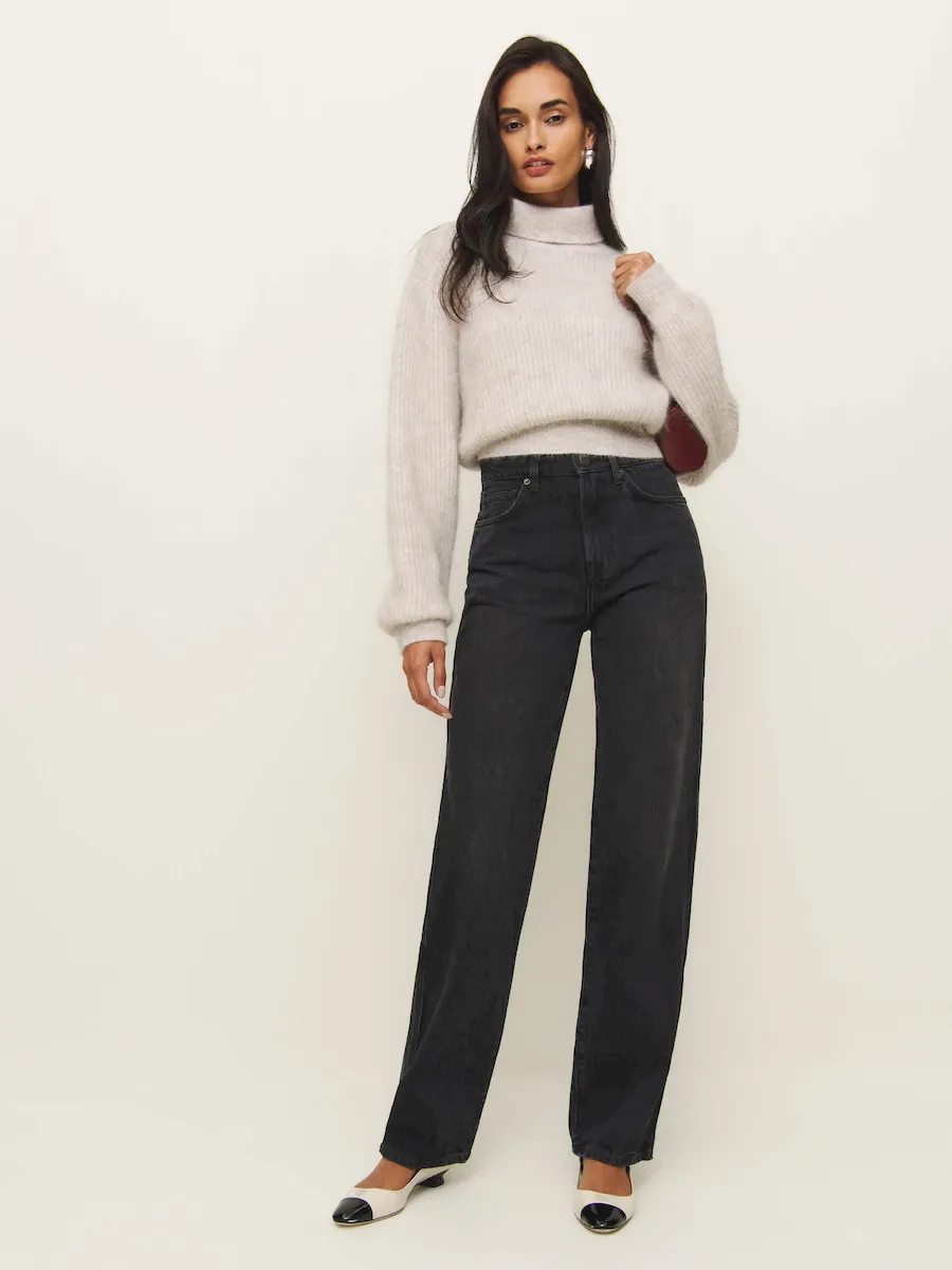 Val 90s Mid Rise Straight Jeans - Image 2
