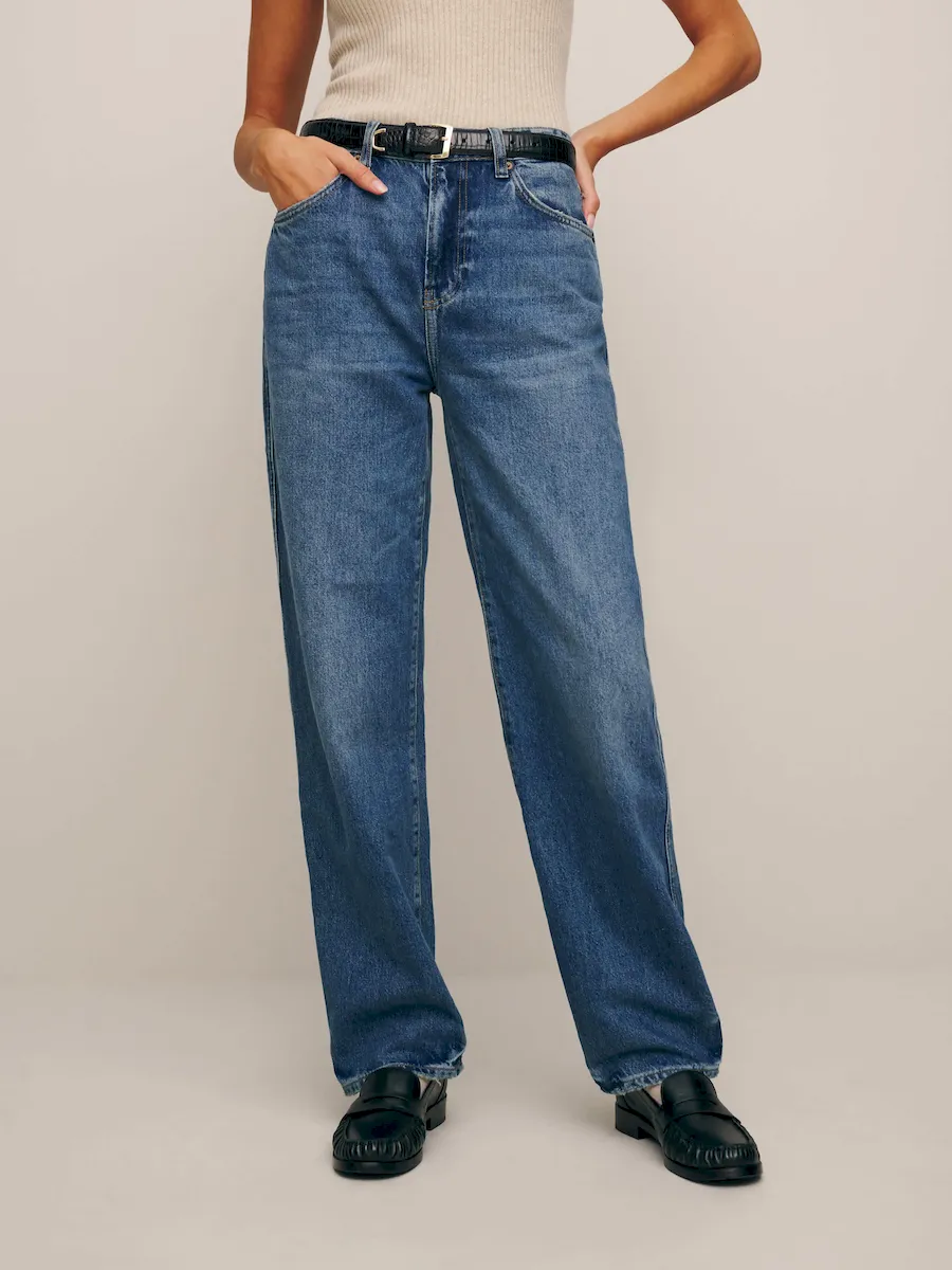 Val 90s Mid Rise Straight Jeans - Image 2
