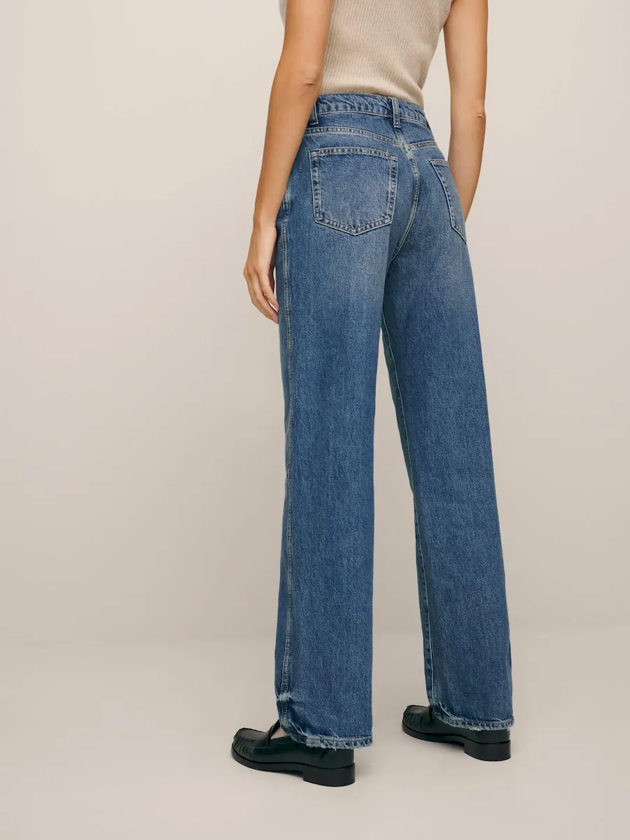 Val 90s Mid Rise Straight Jeans - Image 3
