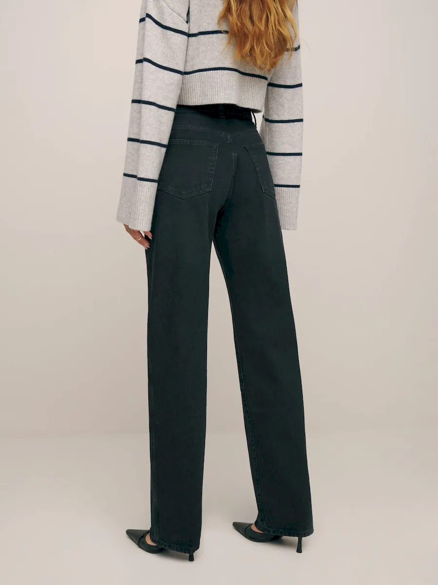 Val 90s Mid Rise Straight Jeans - Image 4