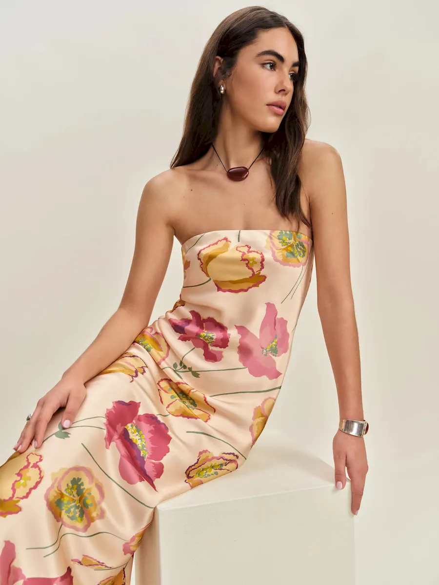 Joana Silk Dress - Image 2