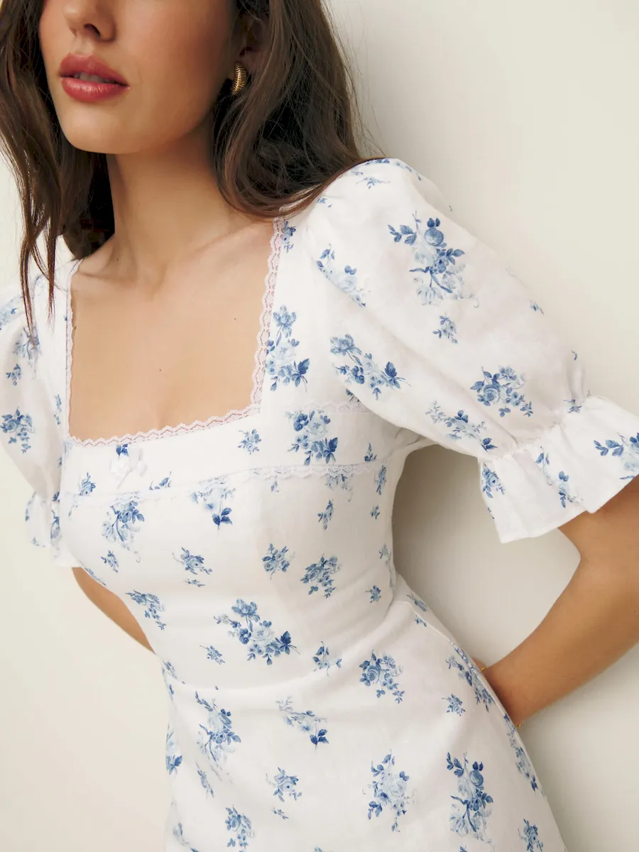 Evianna Linen Dress - Image 2