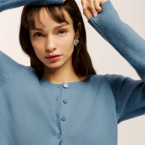 Clara Cashmere Crew Cardigan