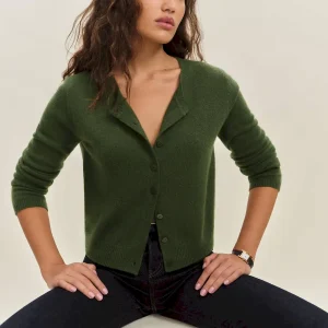 Clara Cashmere Crew Cardigan