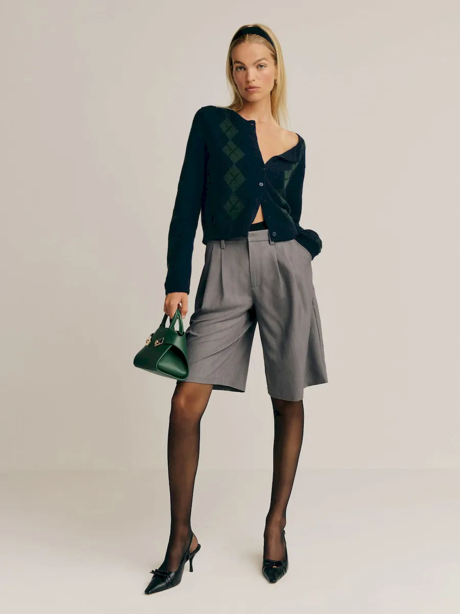 Clara Cashmere Crew Cardigan - Image 4