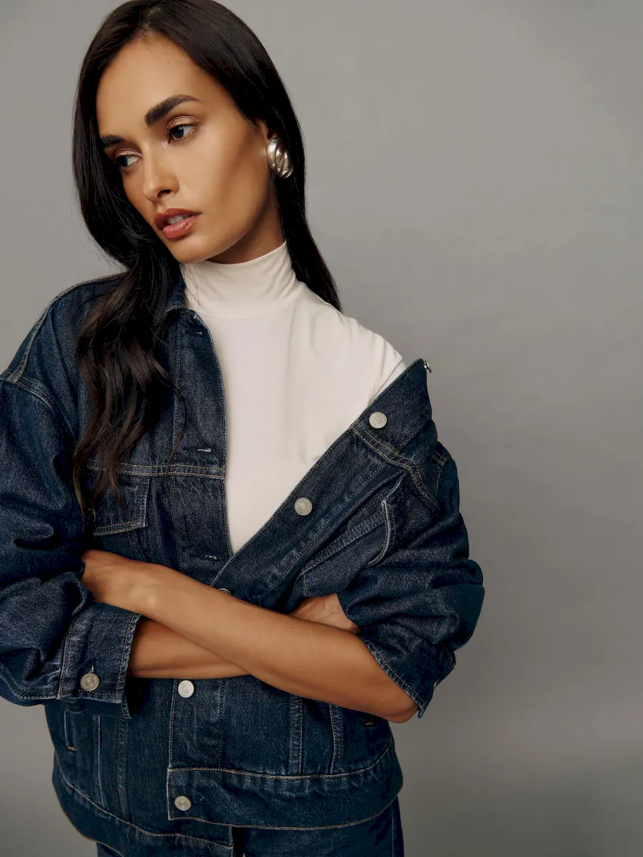 Brooks Oversized Denim Jacket - Image 3