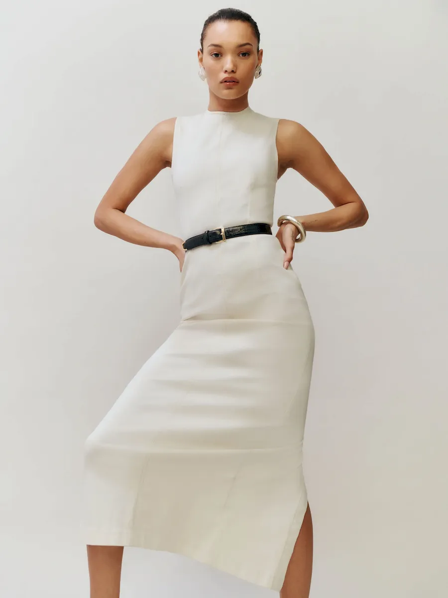 Kendi Denim Midi Dress - Image 5