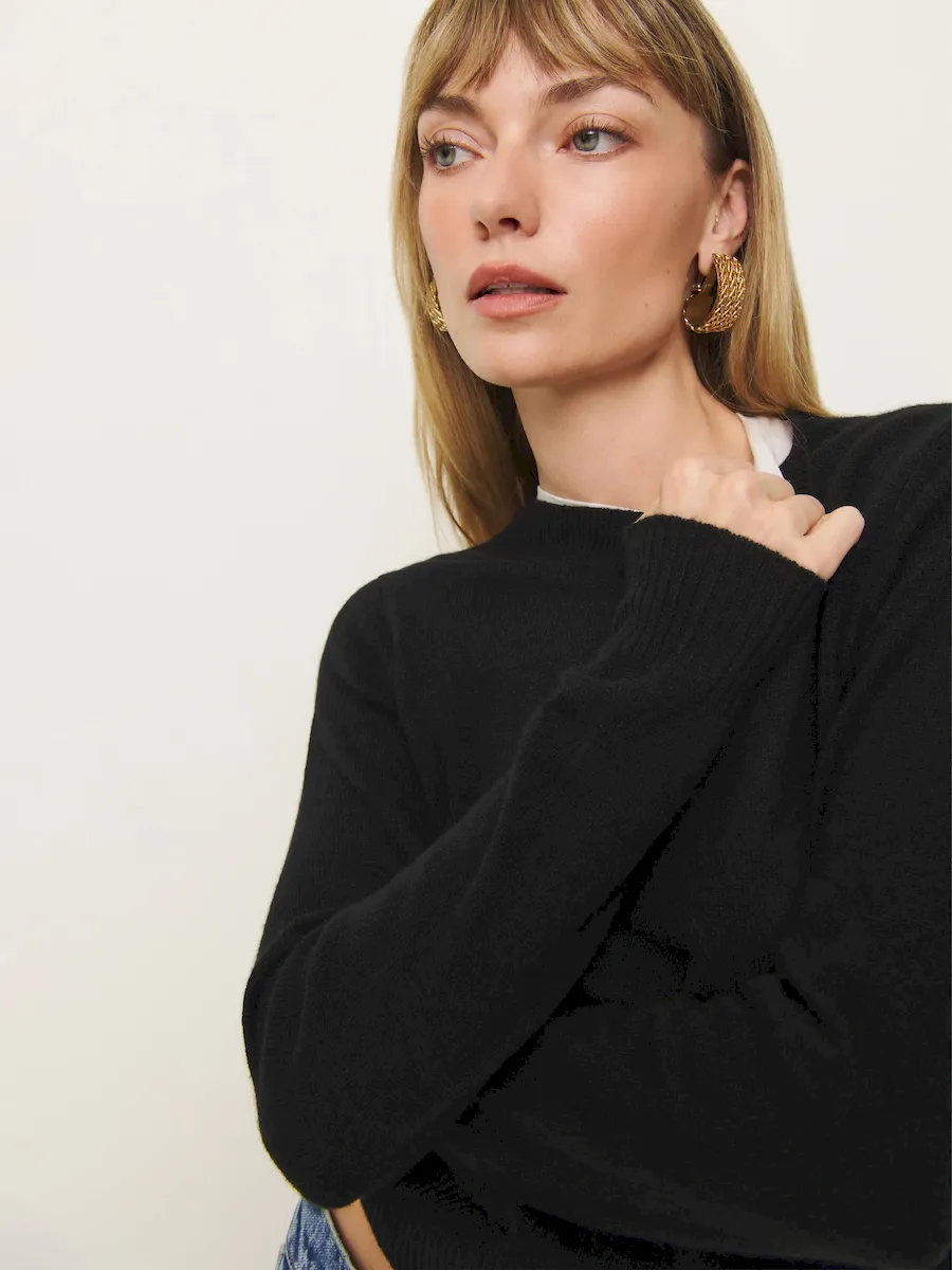 Dana Cashmere Crew Sweater - Image 2