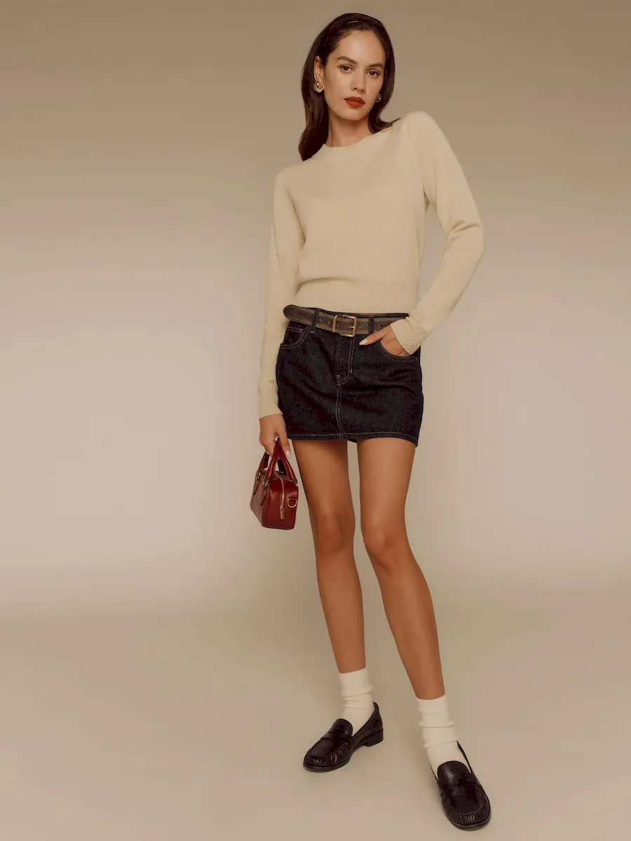 Dana Cashmere Crew Sweater - Image 2