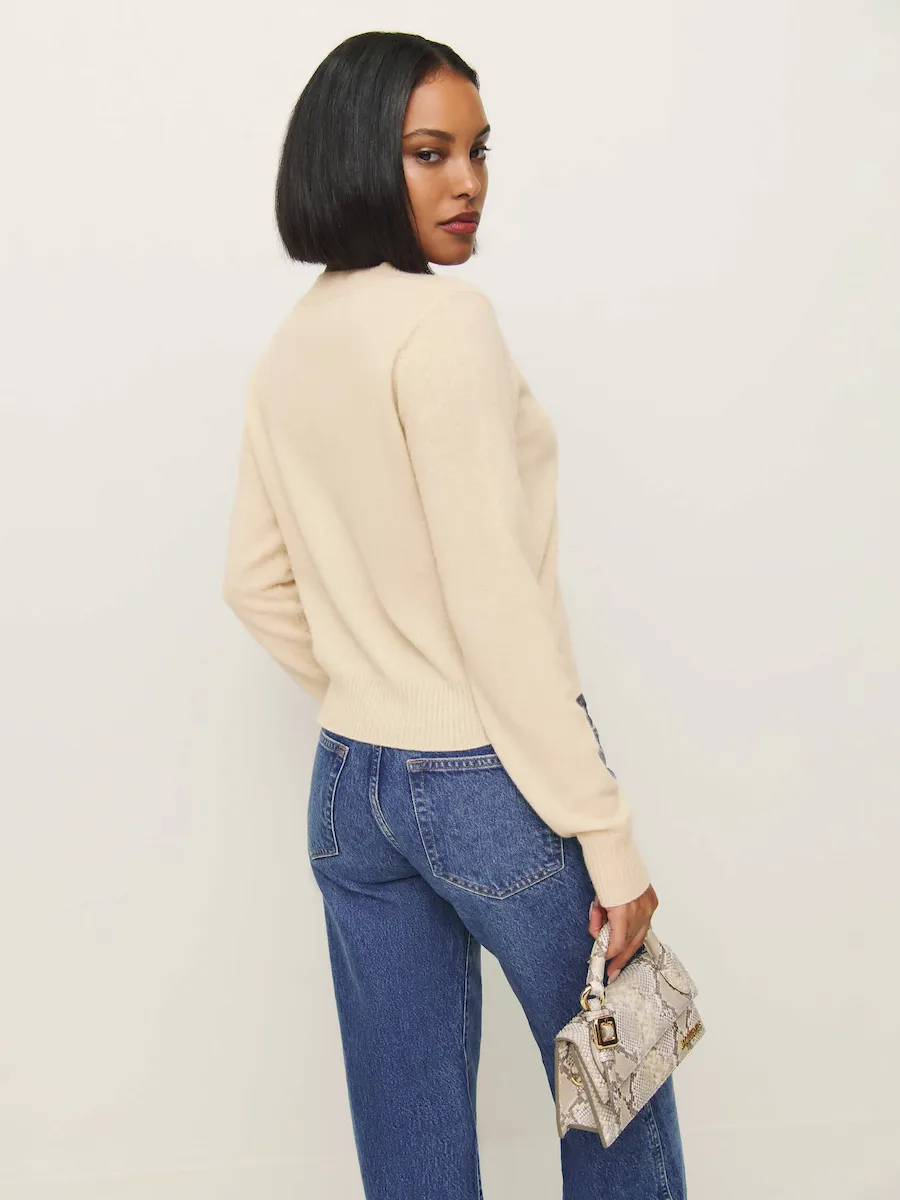 Dana Cashmere Crew Sweater - Image 3