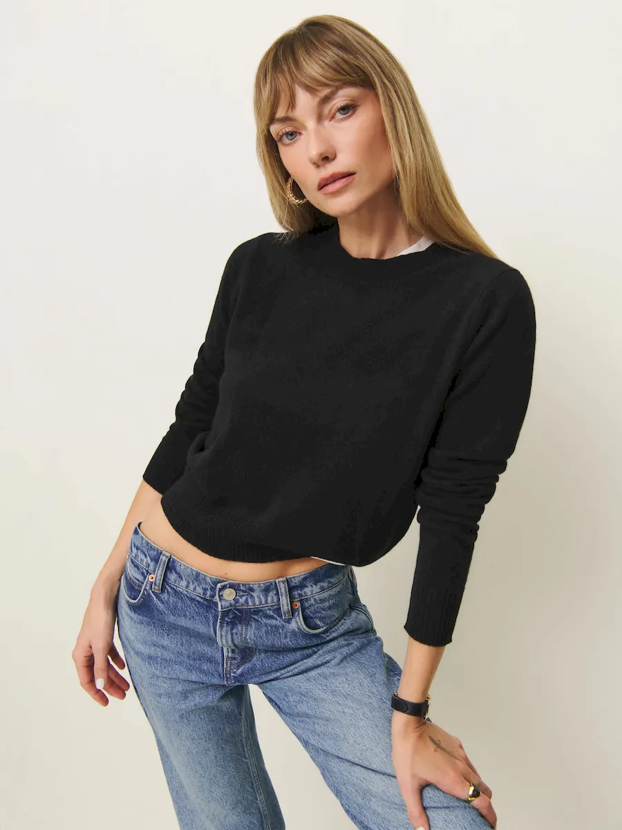 Dana Cashmere Crew Sweater - Image 4