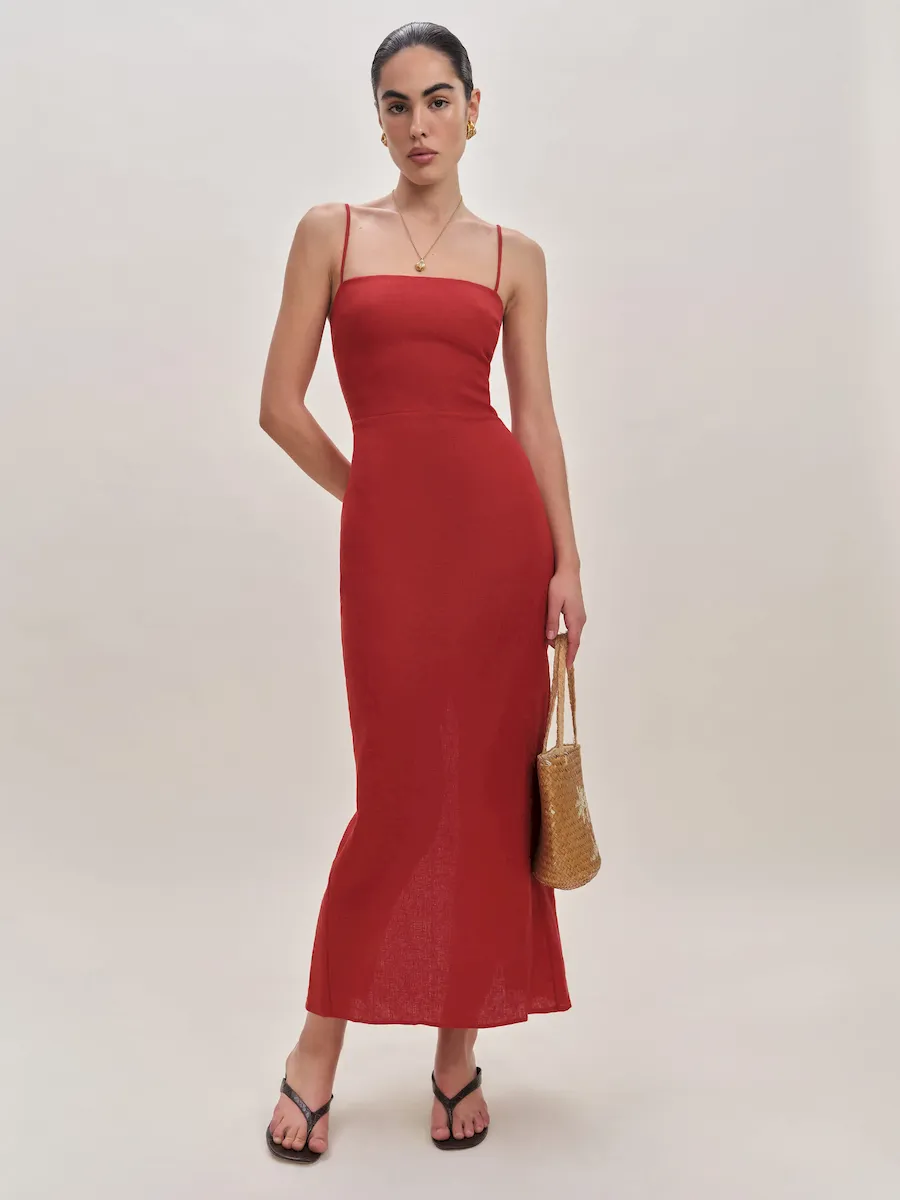 Petites Frankie Linen Dress