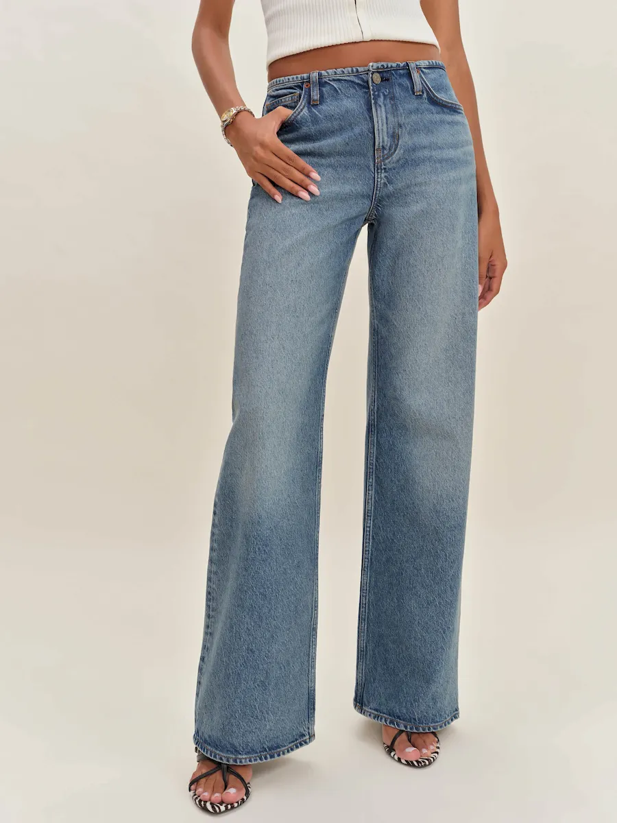 Cary Low Rise Slouchy Wide Leg Jeans